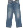 whiskering-effect jeans