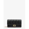 Baguette Wallet on Chain leather shoulder bag with FF motif