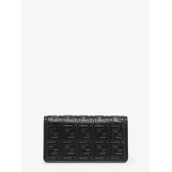 Baguette Wallet on Chain leather shoulder bag with FF motif