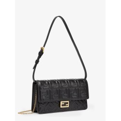 Baguette Wallet on Chain leather shoulder bag with FF motif