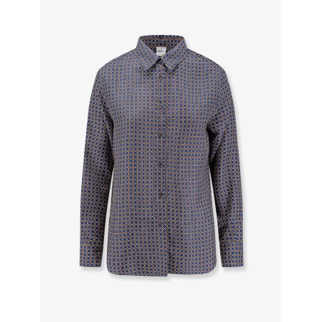Silk shirt with micro-pattern