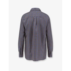 Silk shirt with micro-pattern