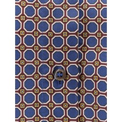 Silk shirt with micro-pattern