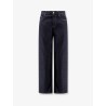 Low straight denim jeans