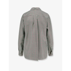 Silk shirt with micro-pattern