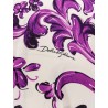 Charmeuse short dress with Maiolica print