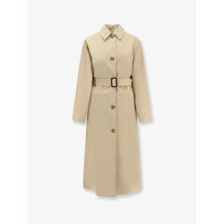 Tumbled cotton and silk trench coat