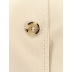 Tumbled cotton and silk trench coat