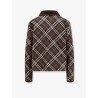 Padded cotton jacket with check pattern