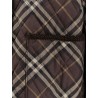 Padded cotton jacket with check pattern