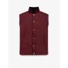 Sleeveless jacket in cotton and viscose