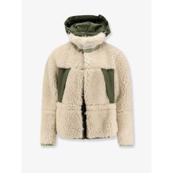 Eco shearling and nylon jacket