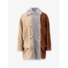 Alpaca and wool double-breasted coat