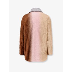 Alpaca and wool double-breasted coat
