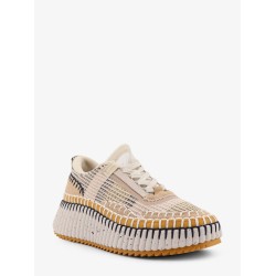 Nama low-top mesh sneakers with suede inserts