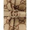GG Fabric padded jacket with belt