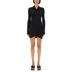 DRESS WITH DRAPE