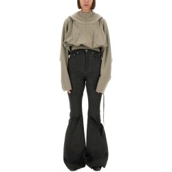 CROPPED HOODED TUNIC SWEATSHIRT
