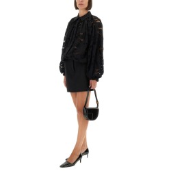 LACE BALLOON BLOUSE
