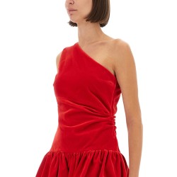 ONE-SHOULDER MINI DRESS "BLOOMER" EFFECT