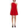 ONE-SHOULDER MINI DRESS "BLOOMER" EFFECT