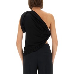 DRAPED ONE-SHOULDER TOP