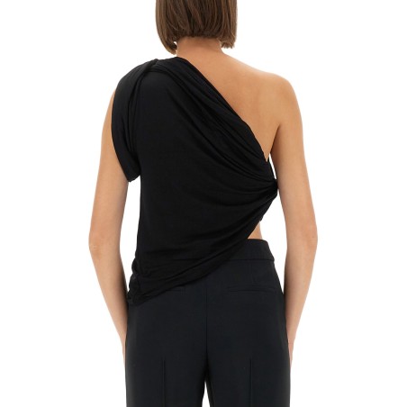 DRAPED ONE-SHOULDER TOP