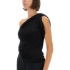 DRAPED ONE-SHOULDER TOP