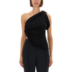 DRAPED ONE-SHOULDER TOP