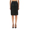 SATIN AND POWERNET MIDI SKIRT
