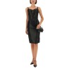 SATIN AND POWERNET MIDI SKIRT