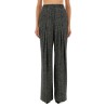 STRIPED WOOL PANTS