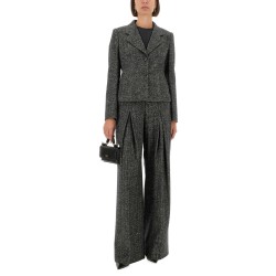 STRIPED WOOL PANTS