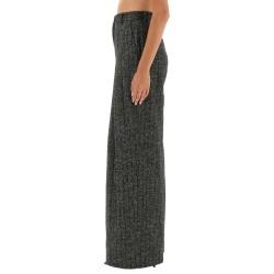 STRIPED WOOL PANTS