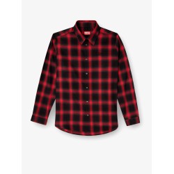 S-Simply Check cotton blend shirt