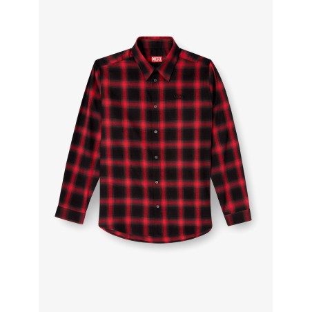 S-Simply Check cotton blend shirt