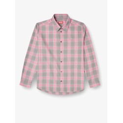 S-Simply Check cotton blend shirt