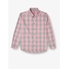 S-Simply Check cotton blend shirt