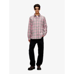 S-Simply Check cotton blend shirt