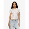T-Unclau stretch fabric T-shirt
