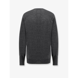 Virgin wool sweater with ruffles