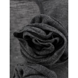 Virgin wool sweater with ruffles
