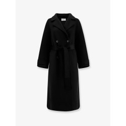 Savile double-breasted wool coat