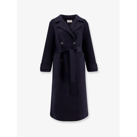 Savile wool double-breasted coat