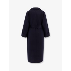 Savile wool double-breasted coat