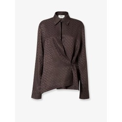 Silk shirt with FF motif