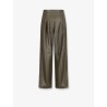 Faux leather relaxed fit trousers