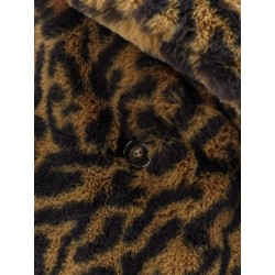 Synthetic fur coat
