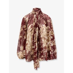 Chiffon shirt with Rose print