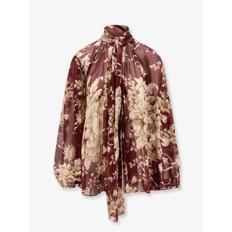 Chiffon shirt with Rose print